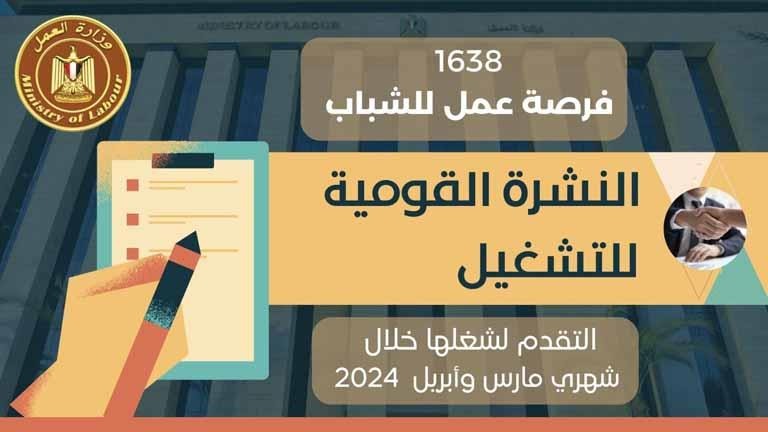 تفاصيل فرص عمل في 13 محافظة بـ 43 تخصصا
