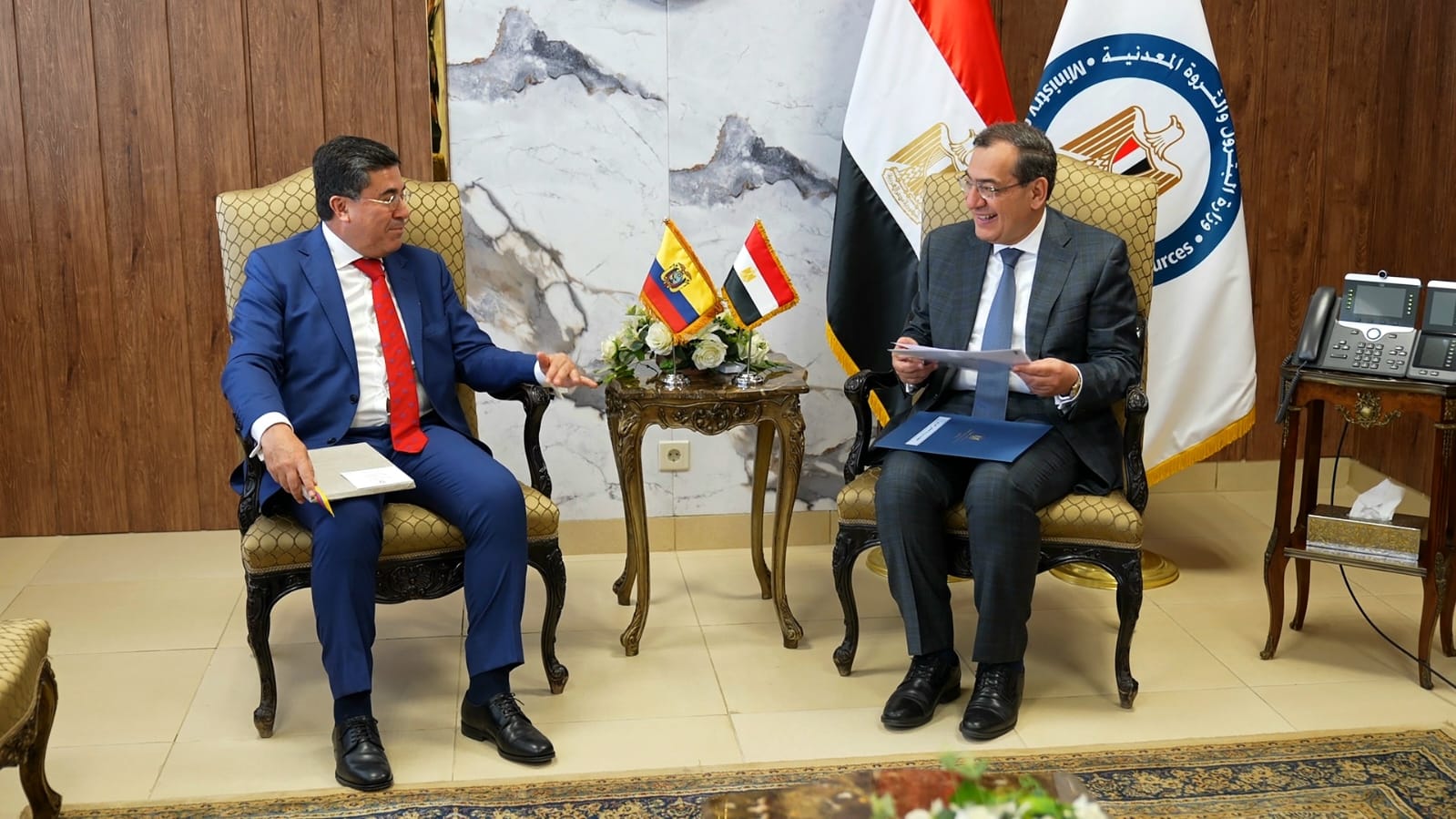 وزير البترول قطاع البترول المصري على أتم استعداد للتعاون مع الإكوادور 