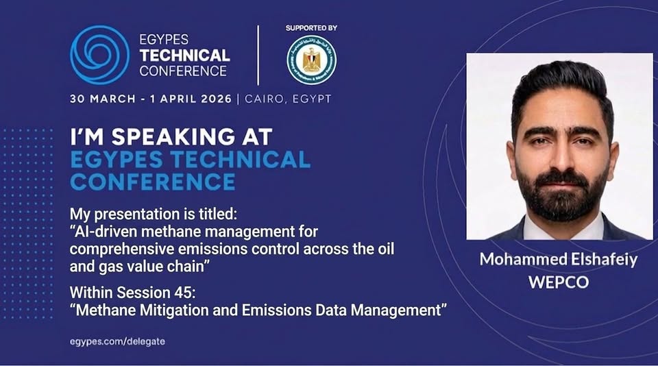 ويبكو تشارك في إيجبس 2026 بطرح حول تقنيات الذكاء الاصطناعي لإدارة انبعاثات الميثان