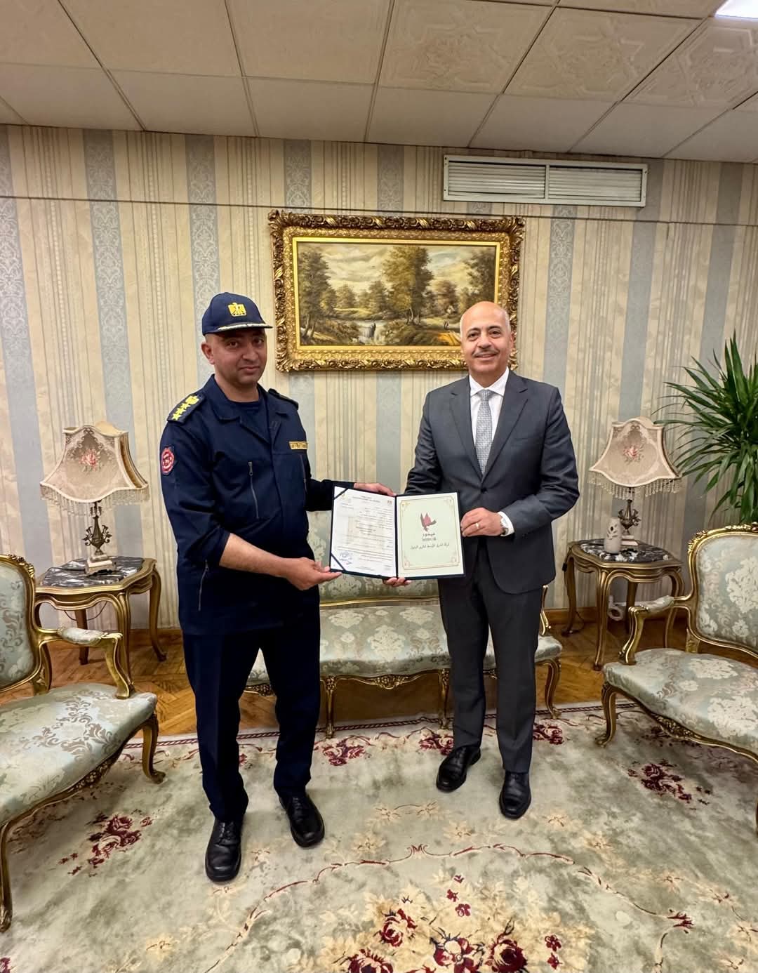 مصفاة تكرير ميدور تحصد شهادة صلاحية اشتراطات الوقاية من اخطار الحريق 