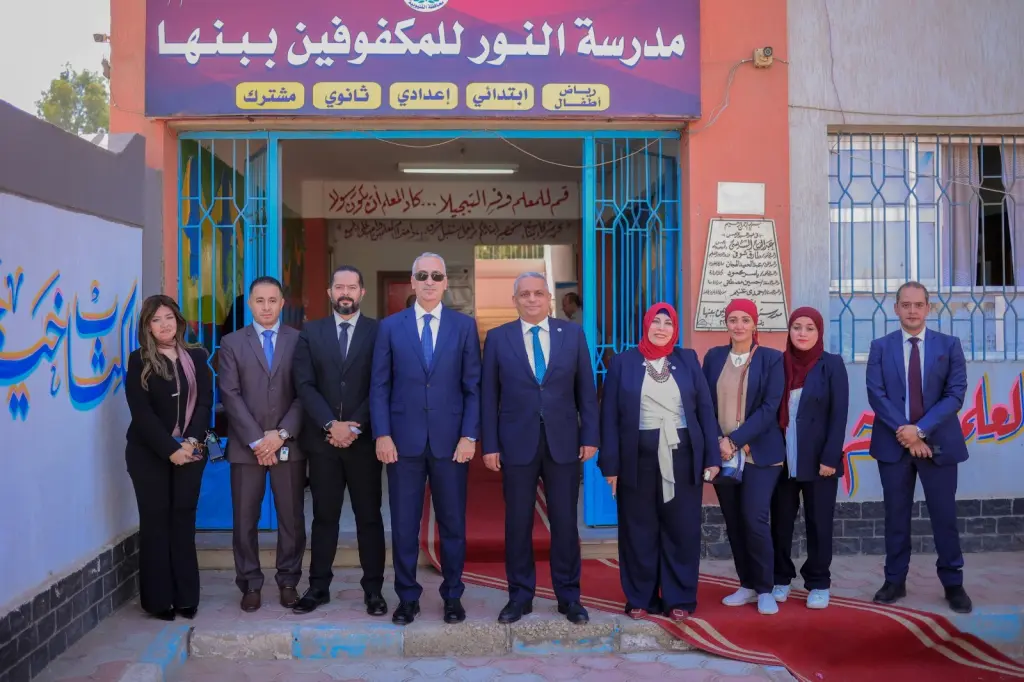 غاز مصر تفتتح المعمل الرقمي بمدرسة النور للمكفوفين بالقليوبية 
